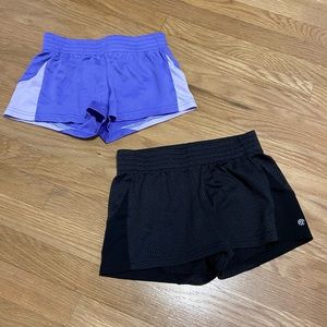 Set of 2 girls athletic shorts